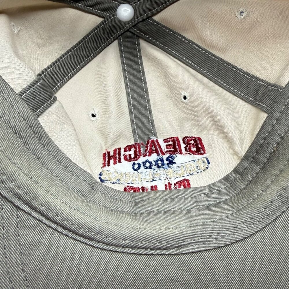 Vintage Golf Links Hat Cap Beach Club 2000 Leather Canvas Strap Back - Picture 10 of 11